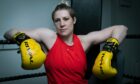 Boxer Hannah Rankin at her training camp at Abertay University, Dundee