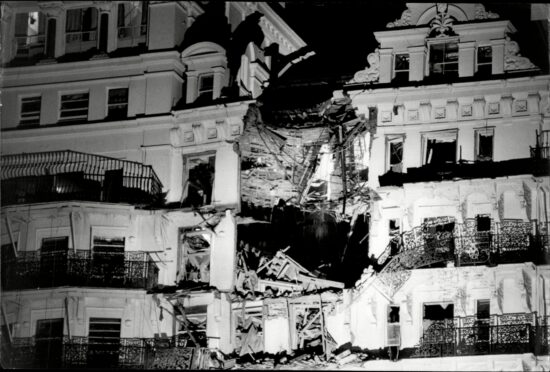 The IRA bombed The Grand Hotel in Brighton  in 1984 in an attempt  to kill Margaret Thatcher and her Cabinet.