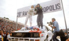 Michele Mouton and Fabrizia Pons celebrate in 1982.