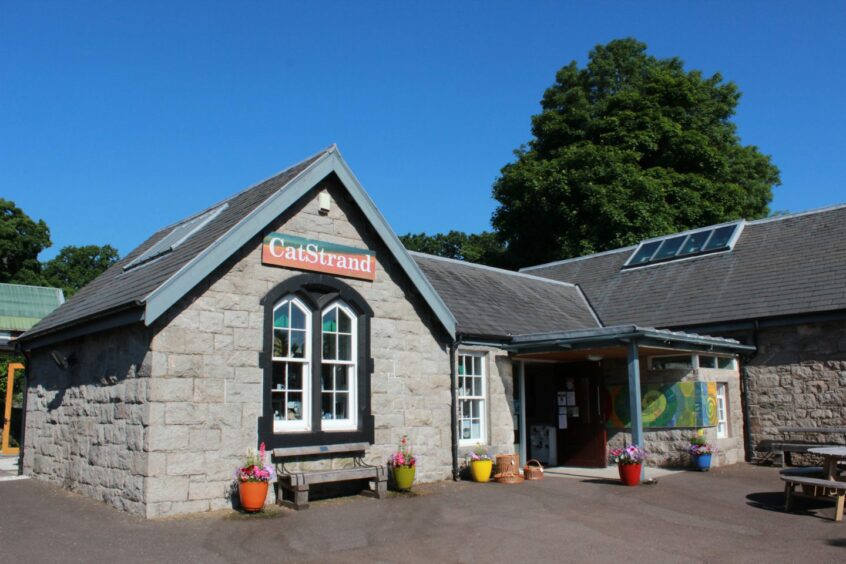 facade of the CatStrand Arts & Visitor Centre, one of the places to visit in the west coast of Scotland
