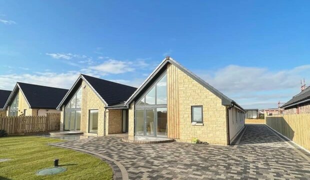 A photo of a self build kit home in Scotland