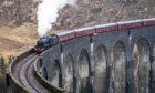 Jacobite steam train on Glenfinnan Viaduct is known by fans as the Hogwarts Express