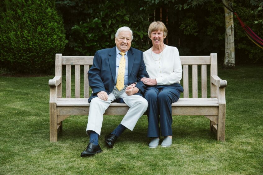 Norma Henderson with husband Nigel, who died in 2020