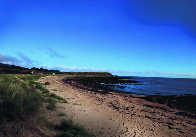 Beach by Crakaigloth Campsite, one of the best holiday parks in Scotland.