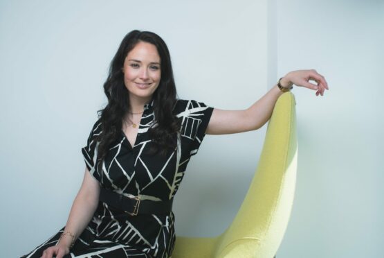 Breakfast show presenter Jennifer Reoch at Heart’s Glasgow studios