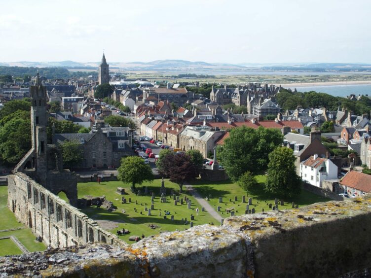 Panoramic view of St Andrews