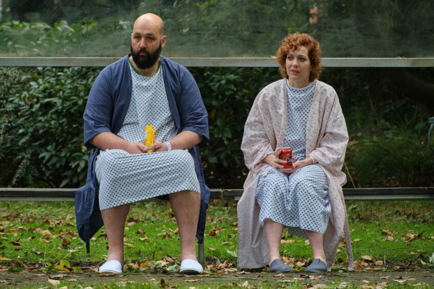Significant Other's Sam (Youssef Kerkour) and Anna (Katherine Parkinson)