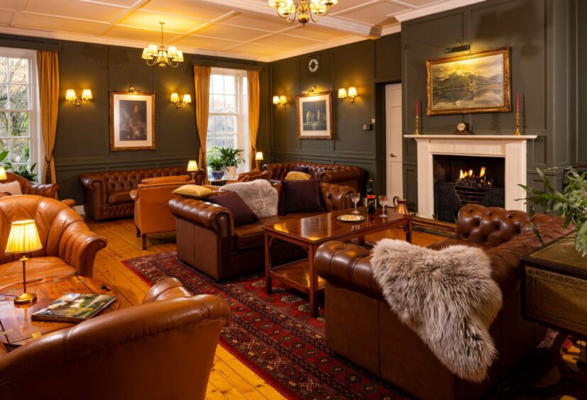 An interior photo of Knipoch Hotel which offers travellers in Scotland holiday deals they can't resist