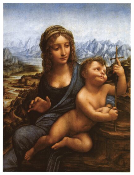 Leonardo da Vinci's Madonna of the Yarnwinder.