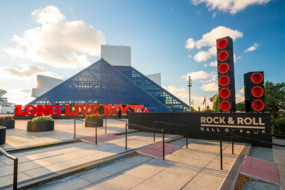 The Rock and Roll Hall of Fame and Museum in Downtown Cleveland, Ohio.