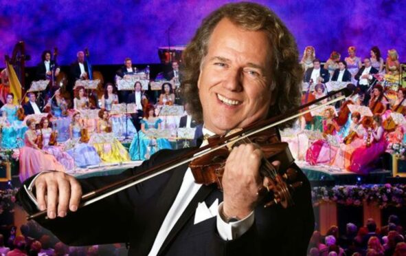 Andre Rieu and his violin.