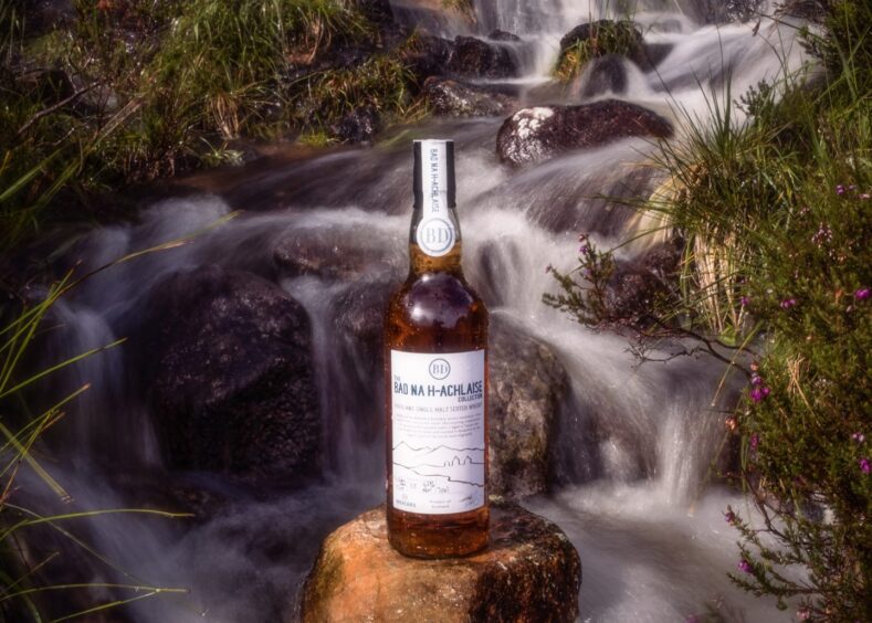 A bottle of Badachro whisky