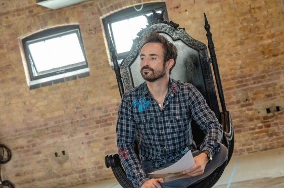 Joe McFadden in rehearsals for Treason.