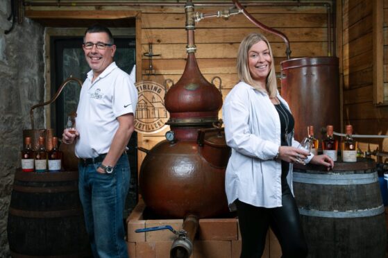 Cameron and June McCann, owners of The Stirling Distillery.