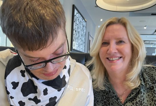 Leading advocate Laura Wray with her severely disabled son, Frankie.