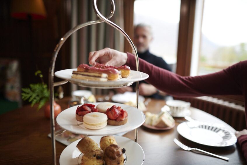 Afternoon tea at The Torridon Hotel.