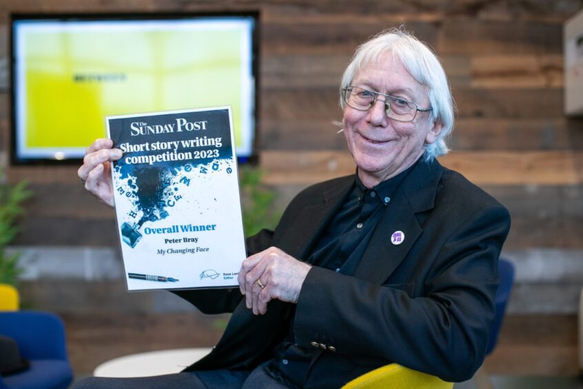 Winner of The Sunday Post Short Story Competition 2023 Peter Bray at our offices in Spiers Wharf, Glasgow.