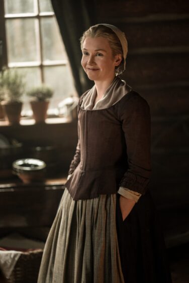 Lauren Lyle in Outlander.