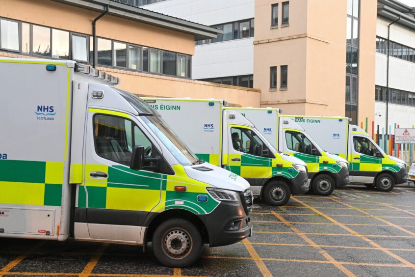 The number of ambulances waiting outside A&E with patients is rocketing, with one left stuck for 15 hours last week.
