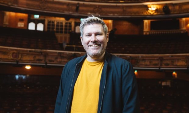 Comedian Mark Nelson at the King's Theatre, Glasgow.