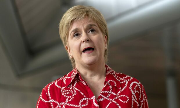 Nicola Sturgeon said she had 'nothing to hide' over Covid messages. Image: PA.