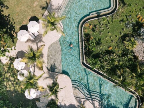 The pool at the Nantipa Hotel.