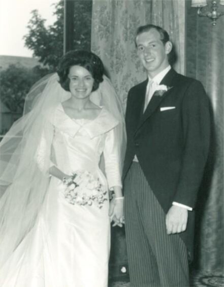 Robert and Jean on their wedding day.