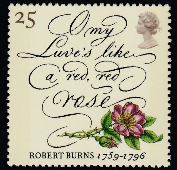The discovery came when a designer was tasked with creating a set of commemorative stamps to Burns.