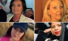 Four women killed in Scotland since November: clockwise from top left Ann Coll, Alison McLaughlin, Naso Isaacs, Kiesha Donaghy