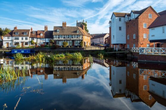 The historic town of Tewkesbury.