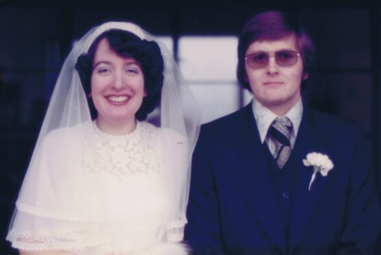John and Mary Robins on their wedding day.