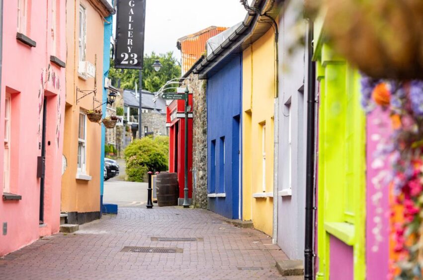 Colourful street in Ireland
