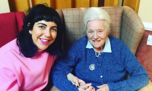 Emma Koubayssi with her gran Margaret Michie, a resident at McClymont House.