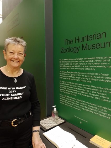Karen at The Hunterian in Glasgow, the oldest museum in Scotland.