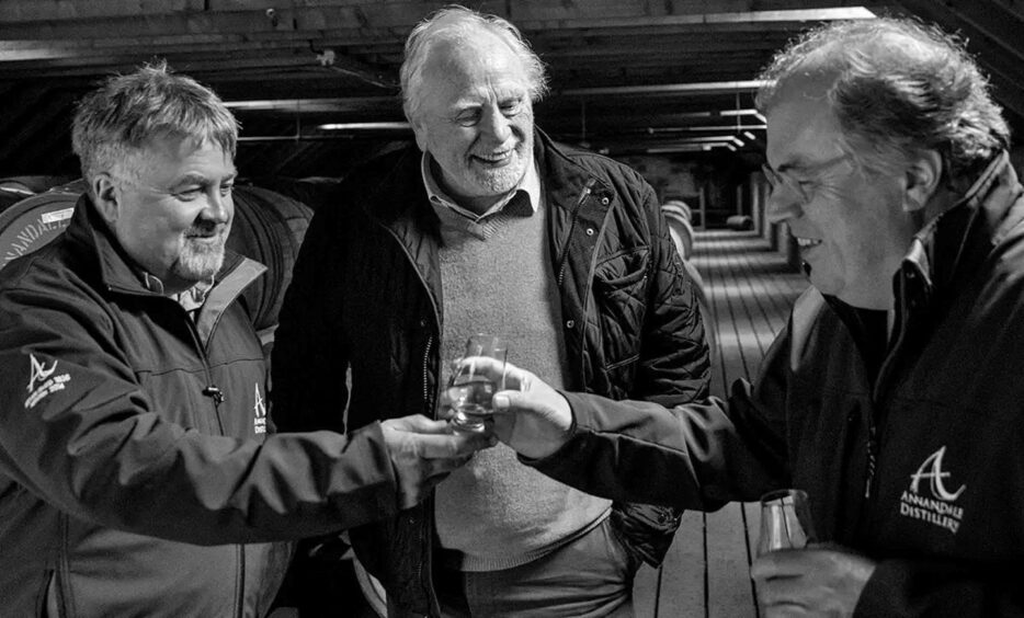 James Cosmo at Annandale Distillery for Storyman Whisky