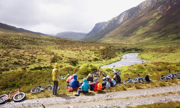 We joined a group of teenagers out on the reserve. Image: Alladale Wilderness Reserve