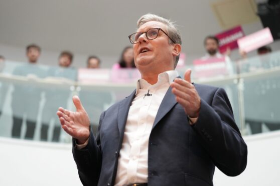 Sir Keir Starmer at the Scottish Labour general election campaign launch event. Image: Shutterstock