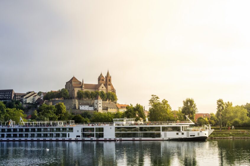 Sailing past Baden-Wuerttemberg, Breisach.