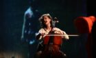 Leah Coloff performs with her cello.