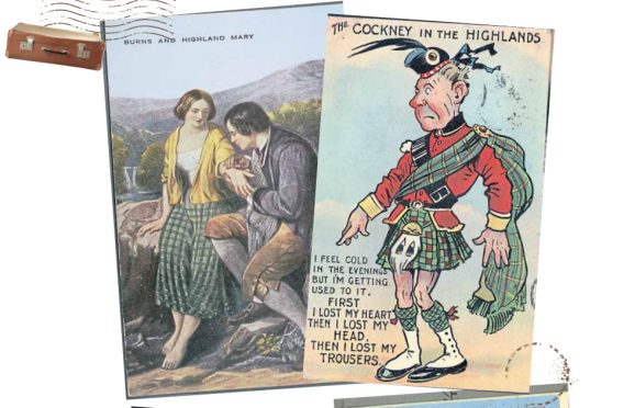 Postcards have ‘unintentionally’ documented the changing face of Scottish society.