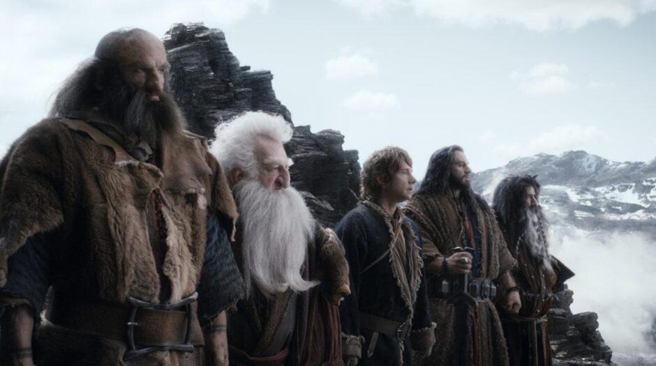 Richard among the cast of The Hobbit: The Desolation of Smaug. 