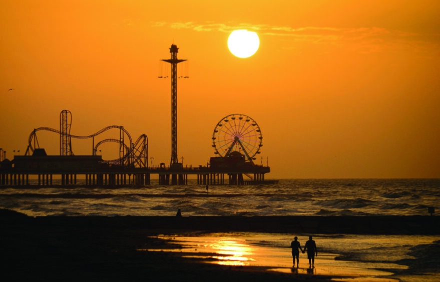 Galveston by sunset.