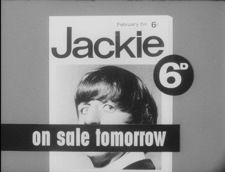 An advert for Jackie from 1965 with a Going Steady Ring.