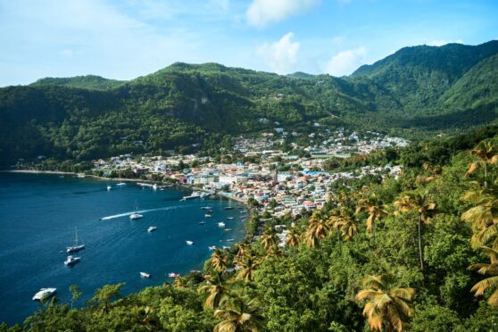 Stunning Soufriere Bay.