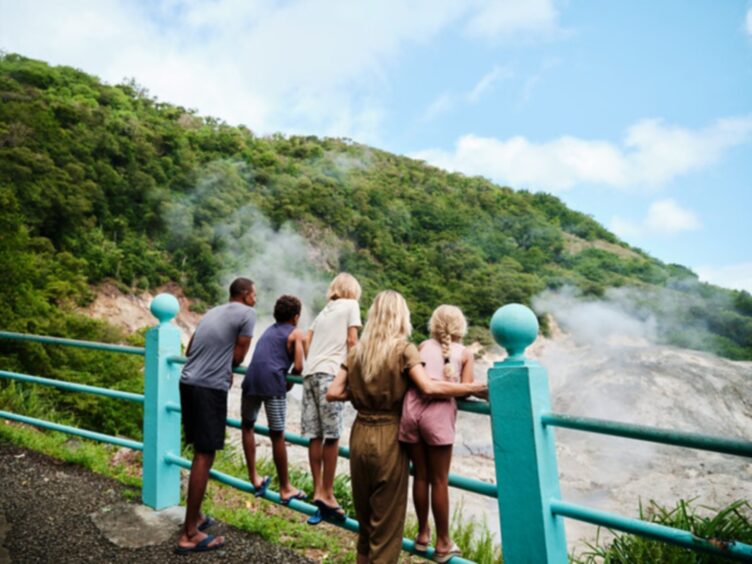 Soufriere volcano.