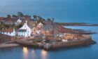 The pretty harbour at Crail.