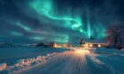 Aurora Borealis above Abisko, Swedish Lapland.