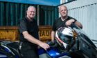 Bikers Gordon Bissell and Craig White of Riding Through Grief.