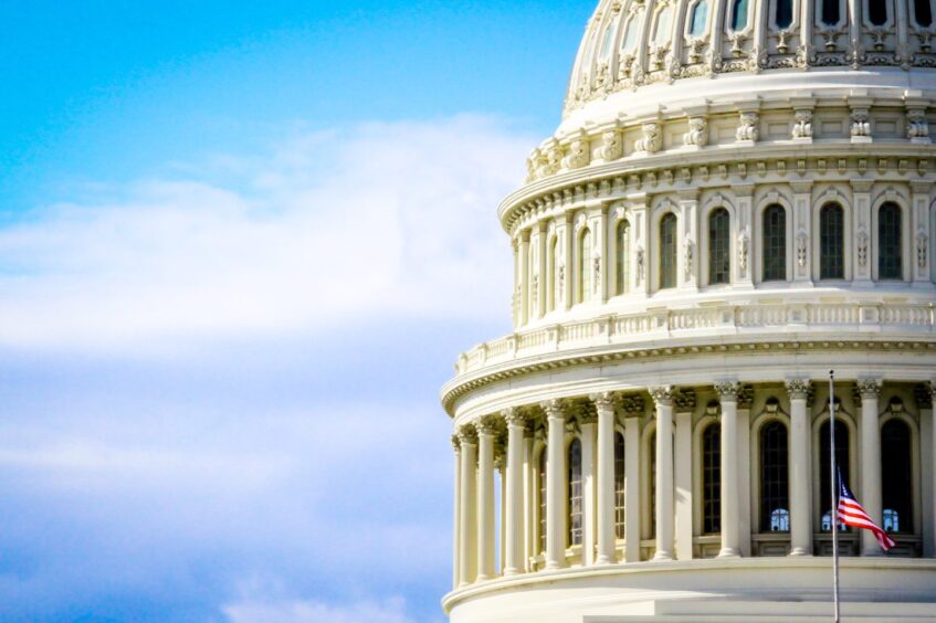 The Capitol Building.