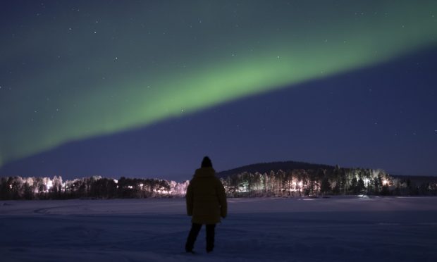 Aururoa over Swedish Lapland.